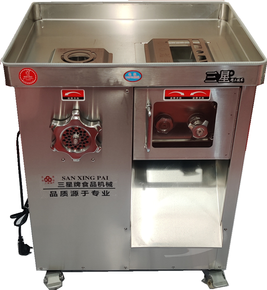 豪華盆式脫卸式雙電機全鋼絞切三用機